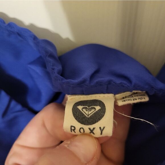 Roxy blue/white/black strapless dress  - Picture 2 of 6